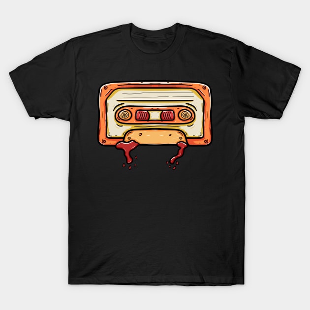 Orange old mixtape T-Shirt by Dzulhan